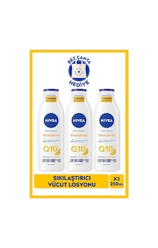 Q10 7 Günde Sıkılaştırıcı Vücut Losyonu 250ml, C Vitamini, Nemlendirici, Bez Çanta Hediye, X3 Adet Q10 7 Günde Sıkılaştırıcı Vücut Losyonu 250ml, C Vitamini, Nemlendirici, Bez Çanta Hediye, X3 Adet