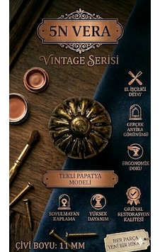 Vintage Eskitme Papatya Kabara Raptiye Hobi, Kendin Yap Ve Ahşap Dekor Çivisi 200 Adet 110 MM Vintage Eskitme Papatya Kabara Raptiye Hobi, Kendin Yap Ve Ahşap Dekor Çivisi 200 Adet 110 MM