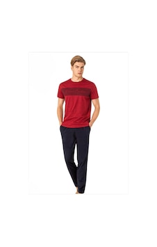 Pierre Cardin Penye Kısakol Pijama Takım Bordo