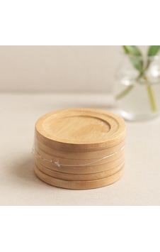 Bambu Ahşap Çay Tabağı 6'lı - 9.7 Cm Çr Bambu Ahşap Çay Tabağı 6'lı - 9.7 Cm Çr