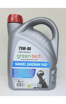 Greentech 75W-80 Multi - Vehicle Manuel Şanzıman Yağı 3 L Greentech 75W-80 Multi - Vehicle Manuel Şanzıman Yağı 3 L