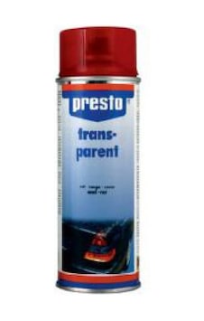 Presto Stop Boyası Transparan Kırmızı 400ml Presto Stop Boyası Transparan Kırmızı 400ml