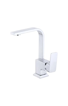 Krom Kısa Kare Lavabo Bataryası Aç Kapa Musluk Garantili Krom
