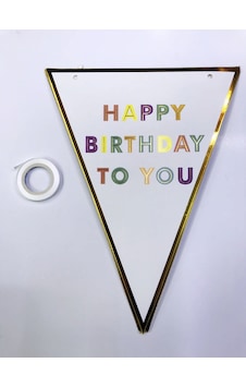 Happy Birthday To You Flama Bayrak Süs N712 3 Happy Birthday To You Flama Bayrak Süs N712 3