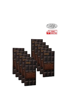 Bitter Tablet Çikolata 80gr X 10 Paket Bitter Tablet Çikolata 80gr X 10 Paket