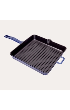 Sürel Döküm 30 Cm Kare Izgara Tava Parlak Koyu Mavi Mavi Sürel Döküm 30 Cm Kare Izgara Tava Parlak Koyu Mavi Mavi