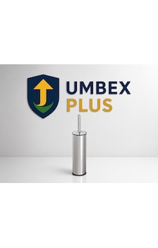 Umbex Plus- Metal Paslanmaz Krom Tuvalet Fırcası Wc Fırca