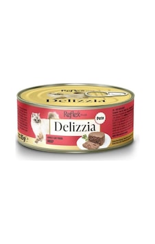 Reflex Plus Delizzia Kıyılmış Dana Etli Yetişkin Kedi Konservesi 85 Gr