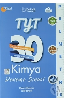 Palme Yks Tyt Kimya 30 Deneme Palmetre Video Çözümlü Yeni Palme Yks Tyt Kimya 30 Deneme Palmetre Video Çözümlü Yeni