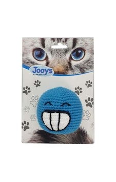 Jooys Amigurumi Kedi Oyuncağı Mavi Emoji Jooys Amigurumi Kedi Oyuncağı Mavi Emoji