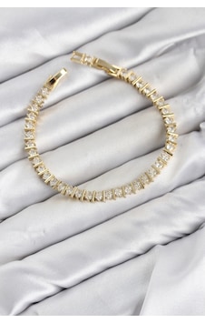Cm Şerit Model Zirkon Taşlı Vıp Seri Gold Renk Pirinç Kadın Bileklik Altın Cm Şerit Model Zirkon Taşlı Vıp Seri Gold Renk Pirinç Kadın Bileklik Altın
