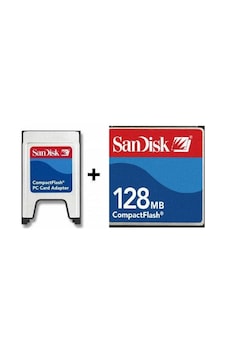 128 MB Cf Compact Flash Hafıza Kartı + Adaptör 128 MB Cf Compact Flash Hafıza Kartı + Adaptör