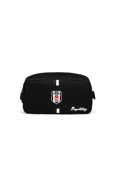 Beşiktaş Lisanslı Kanvas Kalemlik - Siyah Beyaz Çizgili 2 Bölmeli Kalem Çantası Beşiktaş Lisanslı Kanvas Kalemlik - Siyah Beyaz Çizgili 2 Bölmeli Kalem Çantası