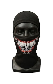 Womanandkids Wak Unisex Tam Yüz Balaklava Diş Desenli Kışlık Maske Nefes Alan Esnek Kask Altı Boyunluk Yumuşak Viskoz Siyah Womanandkids Wak Unisex Tam Yüz Balaklava Diş Desenli Kışlık Maske Nefes Alan Esnek Kask Altı Boyunluk Yumuşak Viskoz Siyah