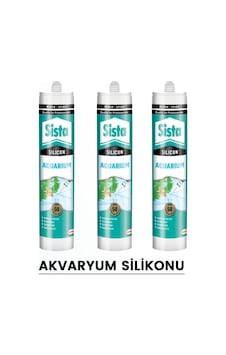 Sista Şeffaf Akvaryum Silikonu 310 Ml Henkel (3 Adet) Şeffaf