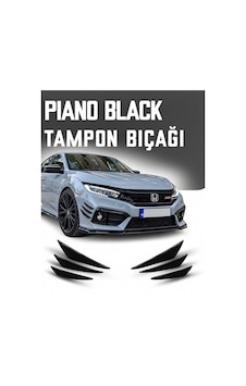 Honda Civic Fb7/fc5/fe1 Tampon Bıçağı Piano Black 6'lı Kanatlı Honda Civic Fb7/fc5/fe1 Tampon Bıçağı Piano Black 6'lı Kanatlı