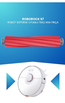 Roborock S7 Robot Süpürge Uyumlu Tekli Ana Fırça Roborock S7 Robot Süpürge Uyumlu Tekli Ana Fırça