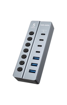 Ven-dens Vd-adp050 7 Portlu Usb Çoklayıcı Hub, 3 Usb-a Ve 4 Usb-c, 5 Gbps Veri Aktarımı, Gri Ven-dens Vd-adp050 7 Portlu Usb Çoklayıcı Hub, 3 Usb-a Ve 4 Usb-c, 5 Gbps Veri Aktarımı, Gri