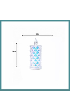 Trendexa Led Mum Kristal Plastik Küçük Boy Pilli Mac Çok Renkli Trendexa Led Mum Kristal Plastik Küçük Boy Pilli Mac Çok Renkli