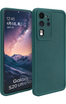 Samsung Galaxy S20 Ultra Uyumlu Kamera Çıkıntılı Mat Silikon Telefon Kılıfı Yeşil Samsung Galaxy S20 Ultra Uyumlu Kamera Çıkıntılı Mat Silikon Telefon Kılıfı Yeşil