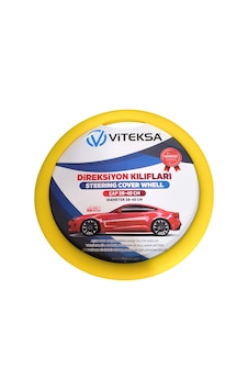 Lüks Kokusuz Silikon Direksiyon Kılıfı Sarı