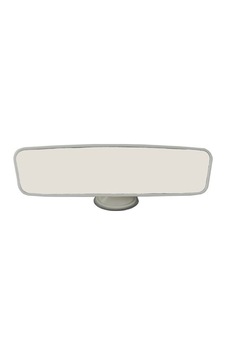 Vantuzlu İç İlave Ayna 24 CM Beyaz / Ayıc96