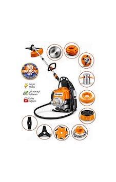 Dragro German Drg-10 + Sırt Tipi Benzinli Ot Çalı Çim Biçme Tırpanı + Full Set Hediyeli T Dragro German Drg-10 + Sırt Tipi Benzinli Ot Çalı Çim Biçme Tırpanı + Full Set Hediyeli T