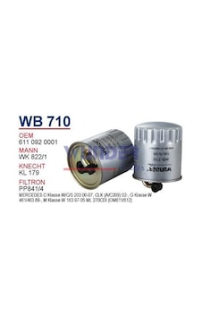 WUNDER WB710 Mazot Filtresi Mercedes W203 W163 00-07 WUNDER WB710 Mazot Filtresi Mercedes W203 W163 00-07