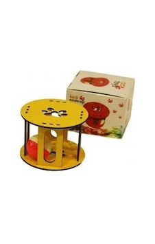 Pets Clup Plastik Toplu Yuvarlak Ahşap Kedi Oyuncağı Pets Clup Plastik Toplu Yuvarlak Ahşap Kedi Oyuncağı