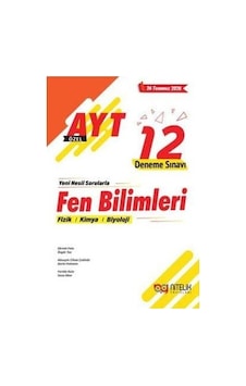 Nitelik Yayınları Yks Ayt Fen Bilimleri 12 Deneme Sınavı Nitelik Yayınları Yks Ayt Fen Bilimleri 12 Deneme Sınavı