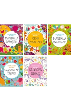 Çocuklar İçin Mandala 6,7,8 Yaşları İçin 5 Kitap Mandala Set Çocuklar İçin Mandala 6,7,8 Yaşları İçin 5 Kitap Mandala Set