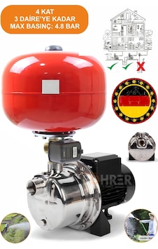 Böhrer Bakır 4 Kat 4 Daire 1hp Otomatik Aç Kapa 24l Yatay Hidrofor Tank Böhrer Bakır 4 Kat 4 Daire 1hp Otomatik Aç Kapa 24l Yatay Hidrofor Tank