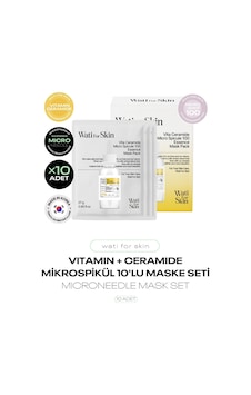 Vitamin Ve Seramid Mikro Spikül İğneli Kağıt Maske Microneedle Vita Ceramide Mask 10lu Vitamin Ve Seramid Mikro Spikül İğneli Kağıt Maske Microneedle Vita Ceramide Mask 10lu