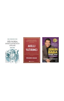 Bır Borsa Spekulatorun Anıları + Akıllı Yatırımcı + Zengın Baba Yoksul Baba 3 Set Bır Borsa Spekulatorun Anıları + Akıllı Yatırımcı + Zengın Baba Yoksul Baba 3 Set