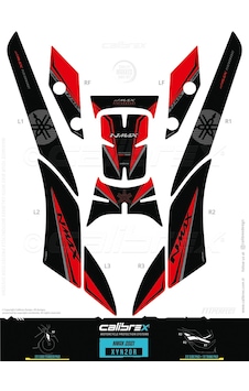 Yamaha Nmax Kırmızı Tank Pad Seti 2021 Sonrası Yamaha Nmax Kırmızı Tank Pad Seti 2021 Sonrası