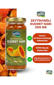 Zeytinyağlı Kudret Narı 200 Gr %100 Naturel Saf Sızma Zeytinyağlı