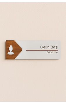 Gelin Başı Ofis Oda Kapı İsimliği Yönlendirme Tabelası Levhası Kişiselleştirilebilir Gelin Başı Ofis Oda Kapı İsimliği Yönlendirme Tabelası Levhası Kişiselleştirilebilir