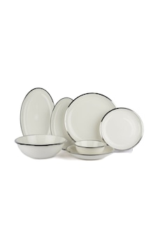 Mikasa Moor Narrow 27 Parça Yemek Takımı Platin Mikasa Moor Narrow 27 Parça Yemek Takımı Platin