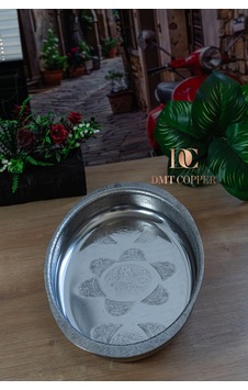 1 Adet 430 Kalite Krom Çelik İşlemeli Kayık Tabak 33 Cm El Yapımı Pilav Ve Salata Sunum Tabağı Gümüş 1 Adet 430 Kalite Krom Çelik İşlemeli Kayık Tabak 33 Cm El Yapımı Pilav Ve Salata Sunum Tabağı Gümüş