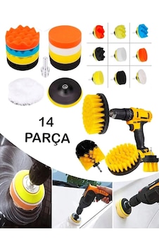 Pro Japan Profesyonel 14 Parça Pasta Cila Polisaj Süngeri Seti Matkap Uyumlu Fırça Seti Parlatma Pro Japan Profesyonel 14 Parça Pasta Cila Polisaj Süngeri Seti Matkap Uyumlu Fırça Seti Parlatma