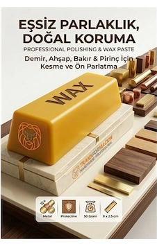 Sarı Cila 50gr Demir, Ahşap, Bakır & Pirinç İçin Kesme Ve Ön Parlatma Cilası 723045