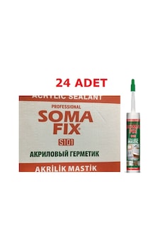 24 Adet 500 Gr Beyaz Somafıx-Fermfıx Akrilik Mastik Beyaz 24 Adet 500 Gr Beyaz Somafıx-Fermfıx Akrilik Mastik Beyaz