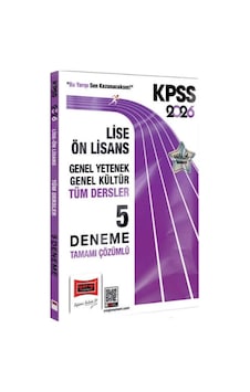 Yargı 2026 Kpss Gy-gk Lise Ön Lisans Tüm Dersler Tamamı Çözümlü 5 Deneme Yargı 2026 Kpss Gy-gk Lise Ön Lisans Tüm Dersler Tamamı Çözümlü 5 Deneme