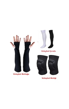 Hanespor Schmilton Voleybol Dizliği Voleybol Çorabı Voleybol Kolluğu Set
