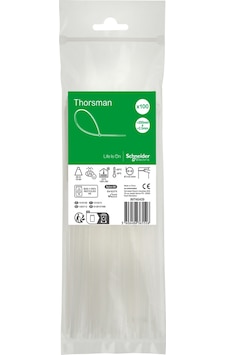 Schneider Electric Imt46409 200x2,5 Beyaz Kablo Bağı Klips 100'lü Paket Schneider Electric Imt46409 200x2,5 Beyaz Kablo Bağı Klips 100'lü Paket