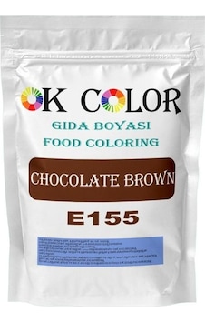 Ok Color Chocolate Brown E155 Kahveren Gi Toz Gıda Boyası  50 G