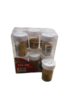 Altın Sarı Toz Sim 8 Gr 12 Adet 1 Paket