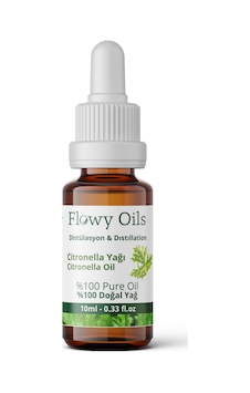 Flowy Oils Citronella Yağı %100 Doğal Bitkisel Uçucu Yağ 10 ML Flowy Oils Citronella Yağı %100 Doğal Bitkisel Uçucu Yağ 10 ML