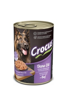Crocus Dana Etli Köpek Yaş Mama 400 GR Crocus Dana Etli Köpek Yaş Mama 400 GR