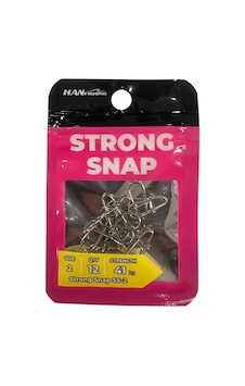 Hanfish Strong Snap No 2 Spin Klipsi 12 Adet Hanfish Strong Snap No 2 Spin Klipsi 12 Adet